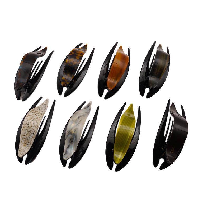 Large Dovetail Styling Hair Clips Original Acetate Hair Claw