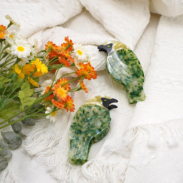 Jade Bird Hair Clip Original Cartoon Acetate Hair Claw