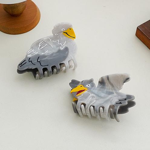 Original Whale Head Stork Hair Claw Cartoon Animal Acetate Hair Clips