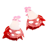 Cartoon Mushroom Chicken Hair Clip Original Cute Acetate Hair Claw