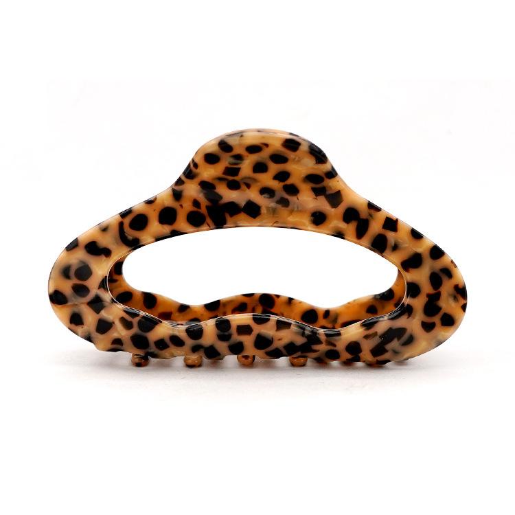 Leopard Hair Clips Hollow Acetate Hair Claws