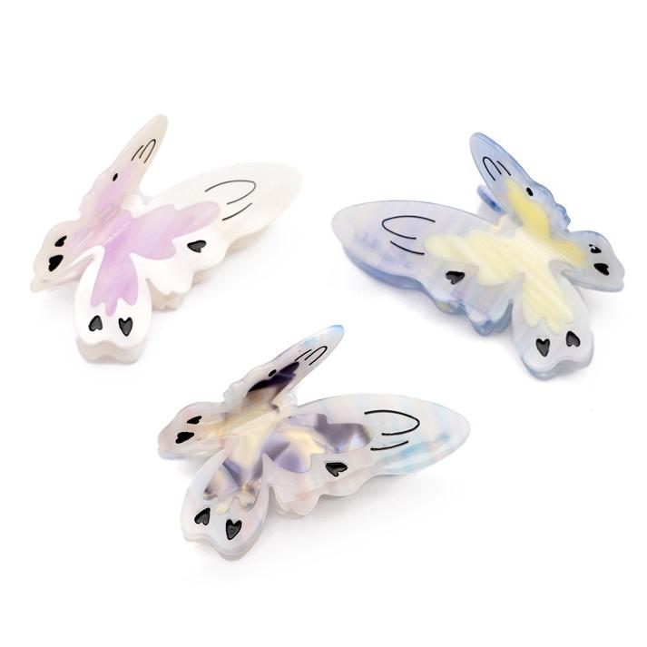 Large Butterfly Hair Clips Patchwork Acetate Hair Claw