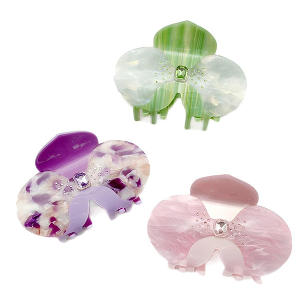 Butterfly Orchid Hair Claw Original Acetate Hair Clip