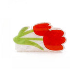 Flower Hair Clip Tulip Print Hair Claw