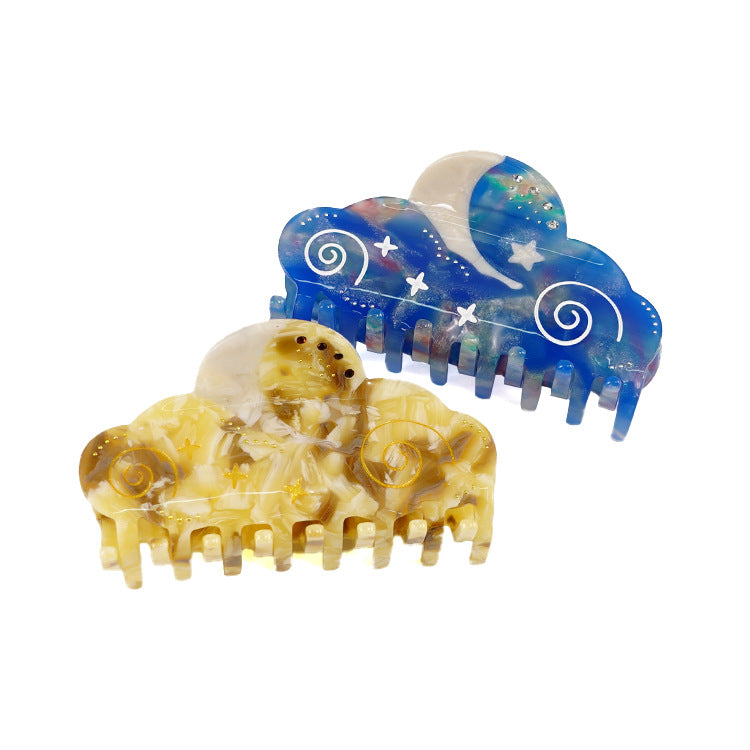 Starry Sky Hair Clips Original Acetate Hair Claws