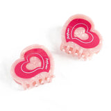 Original Design Acetate Hair Claws Love Grip Stitching Shark Clip