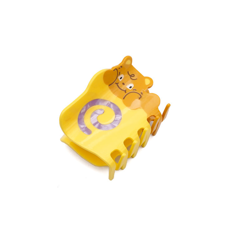 Cute Butter Bear Acetate Hair Clips Original Cartoon Acetate Hair Claws