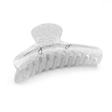 Gray Fine Glitter Hair Clip Large Hair Claw