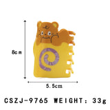 Cute Butter Bear Acetate Hair Clips Original Cartoon Acetate Hair Claws