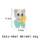 Cartoon Bear Hair Clips Original Acetate Hair Claws