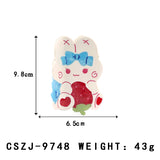Summer Cute Strawberry Rabbit Hair Clips Original Acetate Hair Claws
