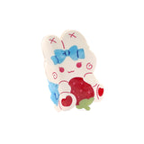 Summer Cute Strawberry Rabbit Hair Clips Original Acetate Hair Claws