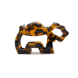 Hollow Acetate Hair Clips Tortoiseshell Printed Hair Claw