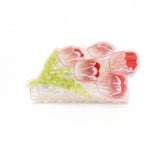 Flower Hair Clip Tulip Print Hair Claw