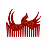 Chinese Style Wenchuan Phoenix Jewelry Gift Box Acetate Phoenix Hair Clip Mirror Hair Comb