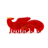 Chinese Style Wenchuan Phoenix Jewelry Gift Box Acetate Phoenix Hair Clip Mirror Hair Comb