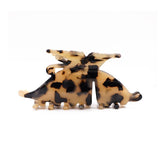 Vintage Butterfly Hair Claw Large Acetate Hair Clips