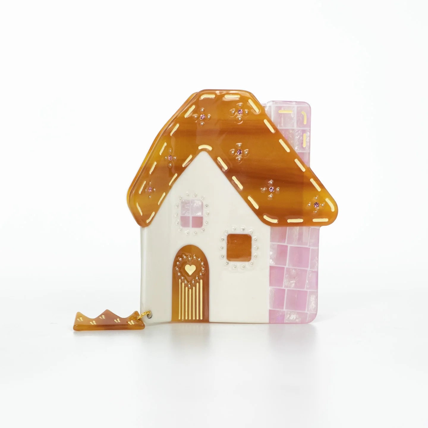 Whimsical Cottagecore House Acetate Hair Claw Clip