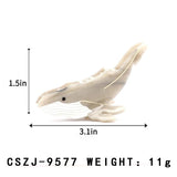 Whale Acetate Hair Claw
