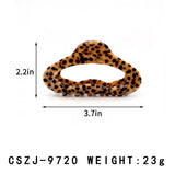 Leopard Hair Clips Hollow Acetate Hair Claws