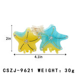 Colorful Starfish Hair Clip Cute Acetate Hair Claw